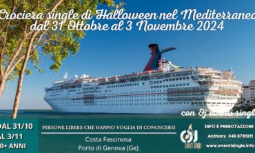 Crociera single di Halloween nel Mediterraneo dal 31 Ottobre al 3 Novembre 2024